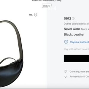 Neous Orion Leather Crossbody Bag in Black.